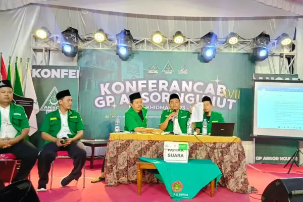 Proses Pemilihan Ketua PAC GP Ansor Ngunut